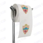 Almeria Novelty Toilet Paper Product Image On A Stand|Almeria Novelty Toilet Paper Product Image On It's Side|||||||