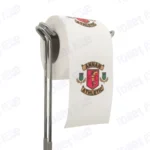 Annaan Athletic Novelty Toilet Paper Product Image On A Stand|Annaan Athletic Novelty Toilet Paper Product Image On It's Side|||||||
