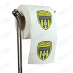 Burton Albion Novelty Toilet Paper Product Image On A Stand|Burton Albion Novelty Toilet Paper Product Image On It's Side|||||||