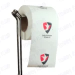 Cheltenham Town Novelty Toilet Paper Product Image On A Stand|Cheltenham Town Novelty Toilet Paper Product Image On It's Side|||||||