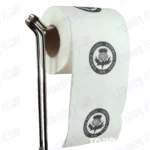 Partick Thistle Novelty Toilet Paper Product Image On A Stand|Partick Thistle Novelty Toilet Paper Product Image On It's Side|||||||||||||||