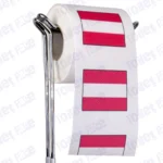 austria flag novelty toilet paper on a holder