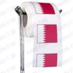 bahrain flag novelty toilet paper on a holder