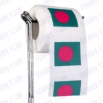 bangladesh flag novelty toilet paper on a holder