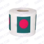 bangladesh flag printed on novelty toilet paper roll
