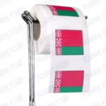 belarus flag novelty toilet paper on a holder