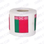 belarus flag printed on novelty toilet paper roll