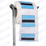 botswana flag novelty toilet paper on a holder
