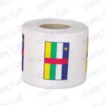 central african republic flag printed on novelty toilet paper roll