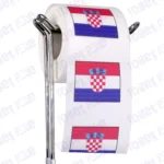 croatia flag novelty toilet paper on a holder