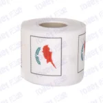 cyprus flag printed on novelty toilet paper roll