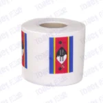 eswatini flag printed on novelty toilet paper roll