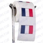 france flag novelty toilet paper on a holder