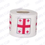 georgia flag printed on novelty toilet paper roll