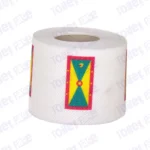 grenada flag printed on novelty toilet paper roll