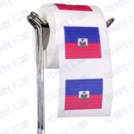 haiti flag novelty toilet paper on a holder