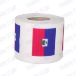 haiti flag printed on novelty toilet paper roll