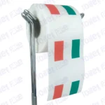ireland flag novelty toilet paper on a holder
