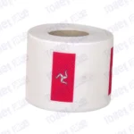 isle of man flag printed on novelty toilet paper roll