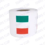 ivory coast flag novelty toilet paper on a holder