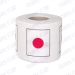 japan flag printed on novelty toilet paper roll