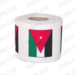 jordan flag printed on novelty toilet paper roll