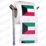 kuwait flag novelty toilet paper on a holder