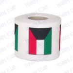 kuwait flag printed on novelty toilet paper roll