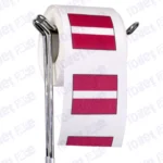 latvia flag novelty toilet paper on a holder