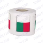 madagascar flag printed on novelty toilet paper roll