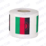 malawi flag printed on novelty toilet paper roll