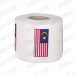 malaysia flag printed on novelty toilet paper roll