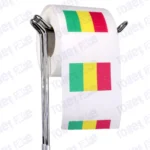 mali flag novelty toilet paper on a holder