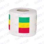 mali flag printed on novelty toilet paper roll