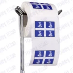 martinique flag novelty toilet paper on a holder