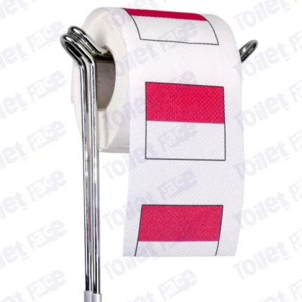 monaco flag novelty toilet paper on a holder