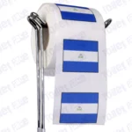 nicaragua flag novelty toilet paper on a holder