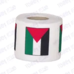 palestine flag printed on novelty toilet paper roll