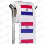 paraguay flag novelty toilet paper on a holder