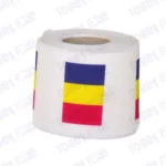 romania flag printed on novelty toilet paper roll
