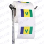 saint vincent and the grenadines flag novelty toilet paper on a holder