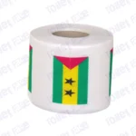 sao tome and principe flag printed on novelty toilet paper roll