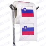 slovenia flag novelty toilet paper on a holder