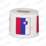 slovenia flag printed on novelty toilet paper roll