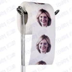 Amber Rudd Novelty Toilet Paper Product Image On A Stand