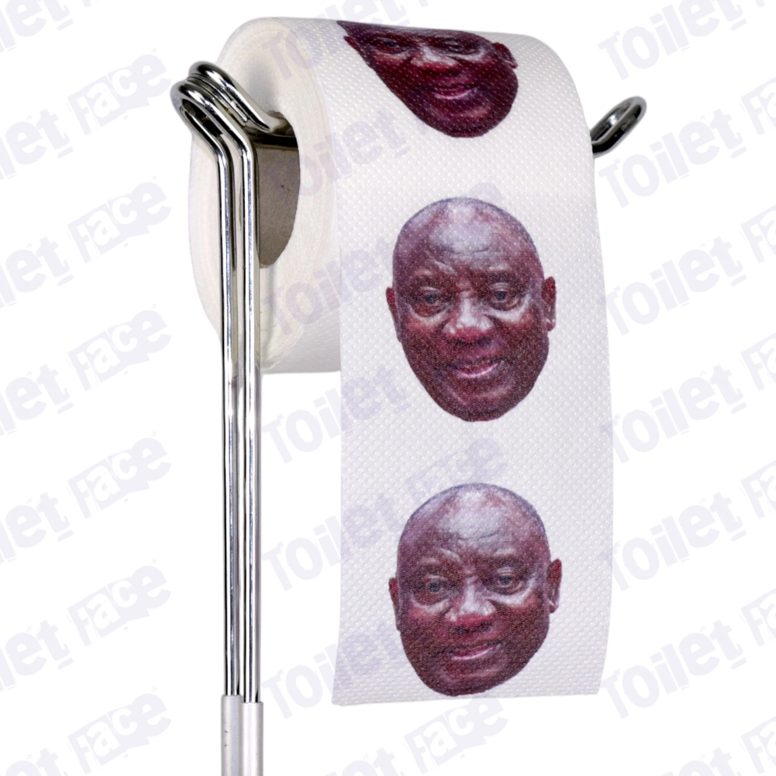 Cyril_Ramaphosa-Image1 Cyril Ramaphosa Novelty Toilet Paper Product Image On A Stand