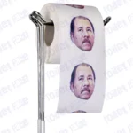 Daniel Ortega Novelty Toilet Paper Product Image On A Stand