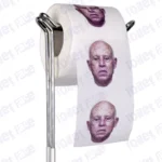 Kais Saied Novelty Toilet Paper Product Image On A Stand