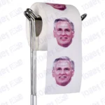 Kevin McCarthy Novelty Toilet Paper Product Image On A Stand