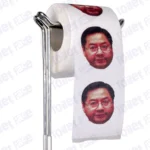 Luis Arce Novelty Toilet Paper Product Image On A Stand